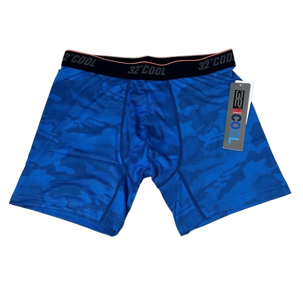 32 Degrees Boxer Briefs Shorts Mens with Bulge Pouch Tagless Stretch Camo 5” - Picture 4 of 9